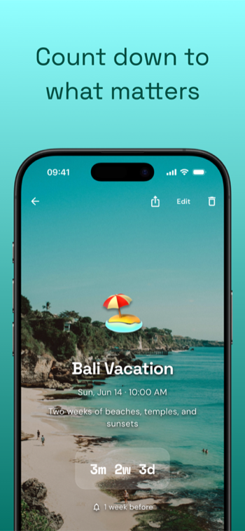 Countdown App — Count down to what matters